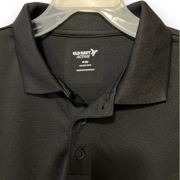 👕 Old Navy Active Boys Medium (8) Black Performance Polo, Short Sleeves - NWT - Picture 2 of 7